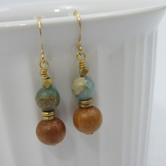 Tracey Beaded Dangle World Changing Earrings - Picture 2 of 4